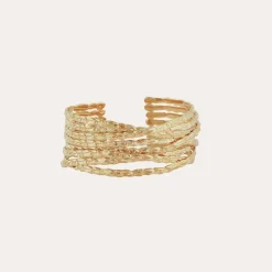 Bracelet manchette Liane petit modèle doré