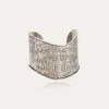 Bracelet manchette Wild argenté