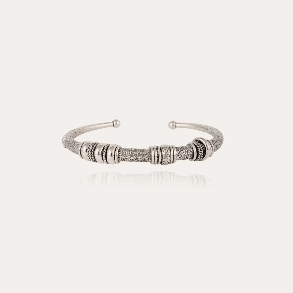 Bracelet Maranzana martelé argenté