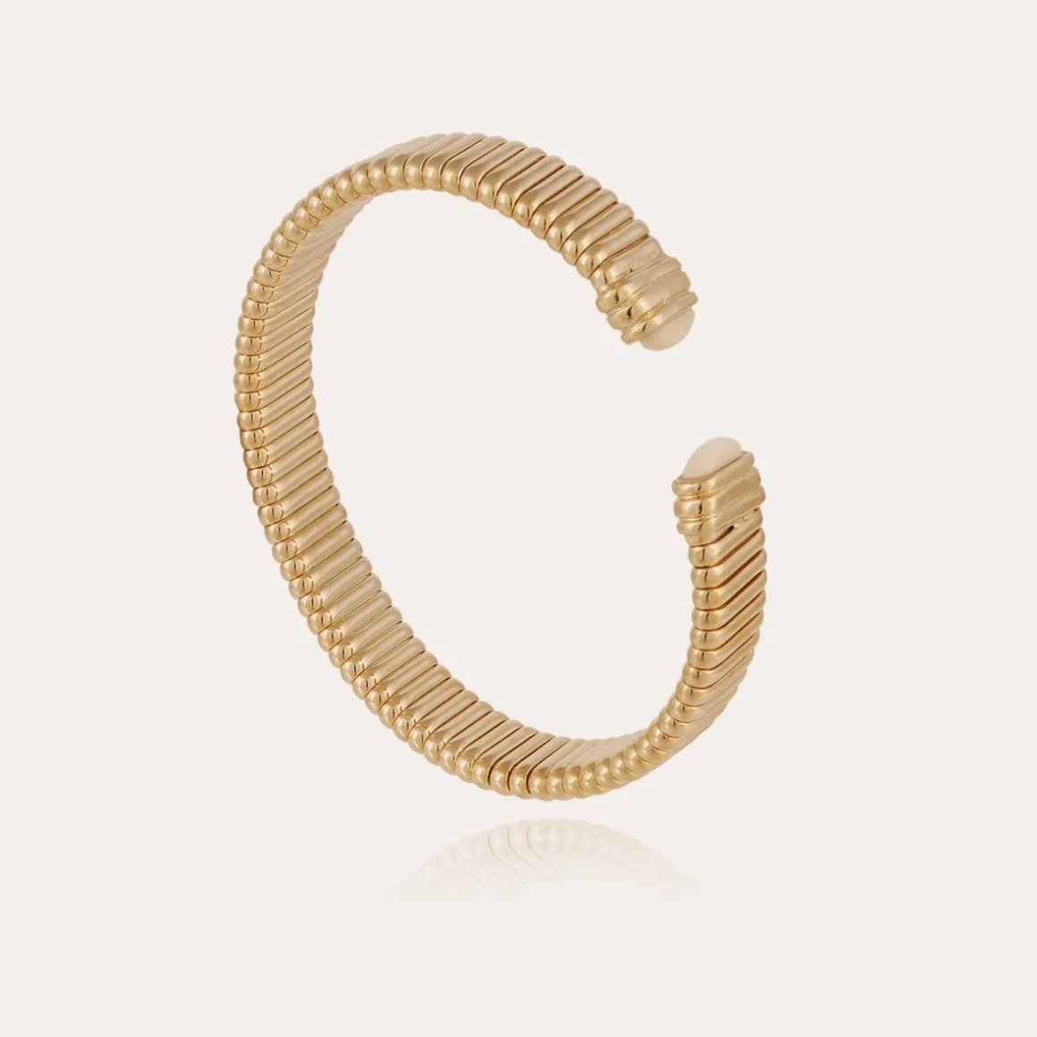 Bracelet Milos cabochons grand modèle doré