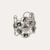 Bracelet Olympie argenté - Nacre grise