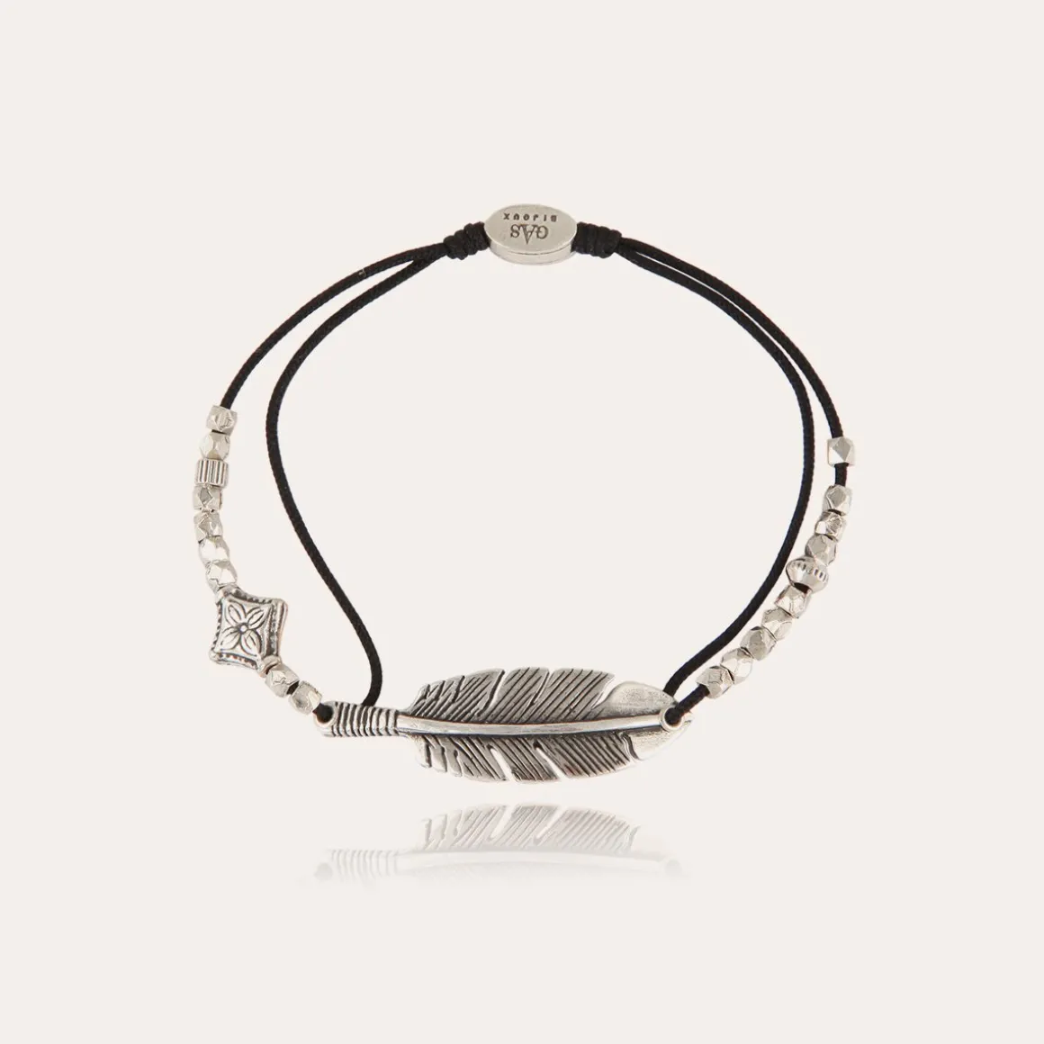 Bracelet Penna grand modèle argenté