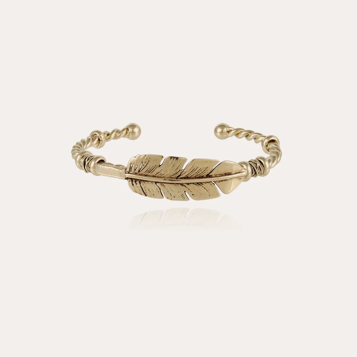 Bracelet Penna jonc grand modèle doré
