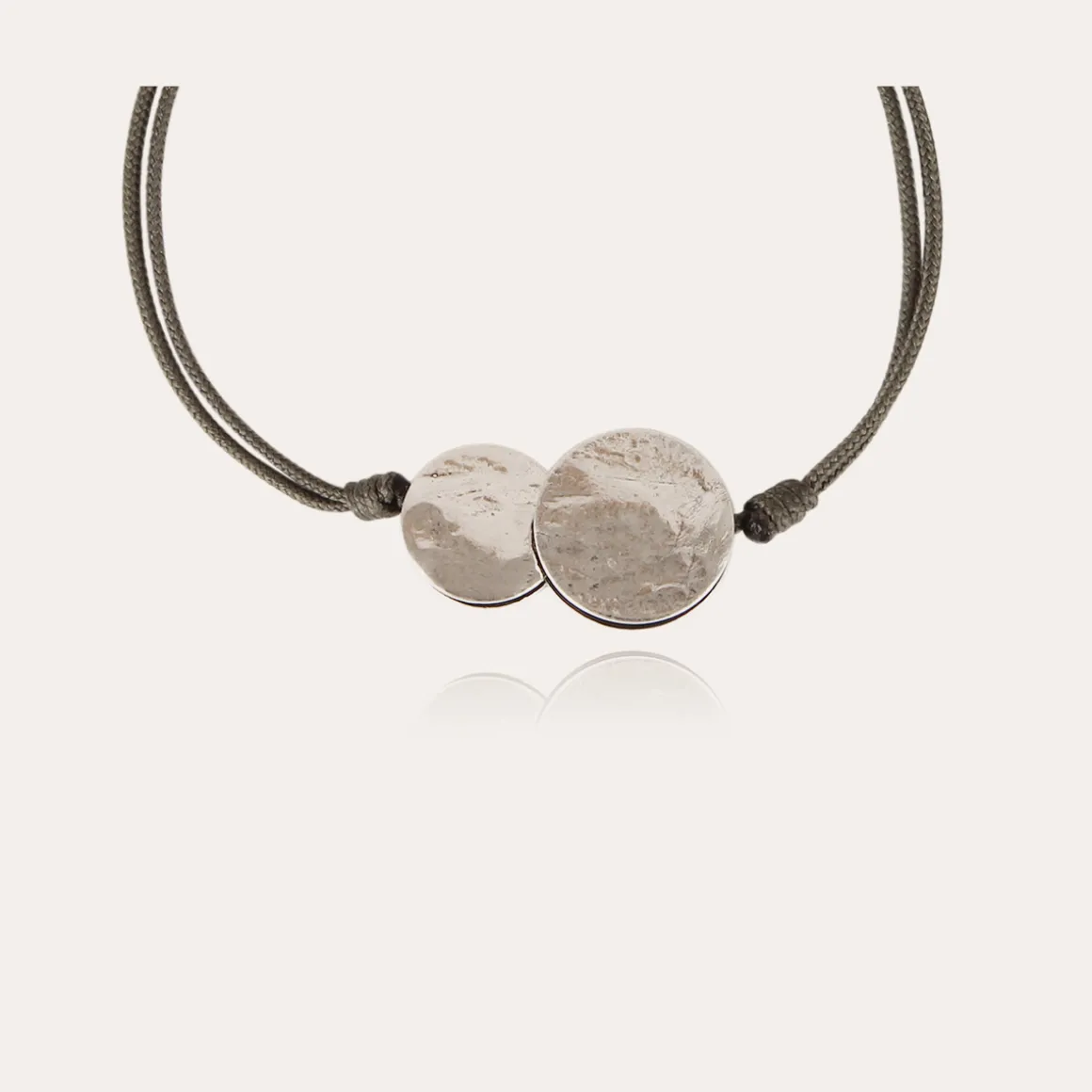 Bracelet Platine grand modèle argenté