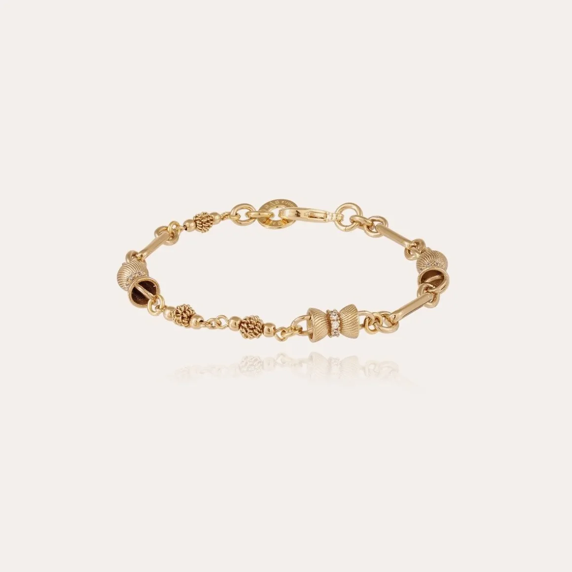 Bracelet Pompadour strass doré