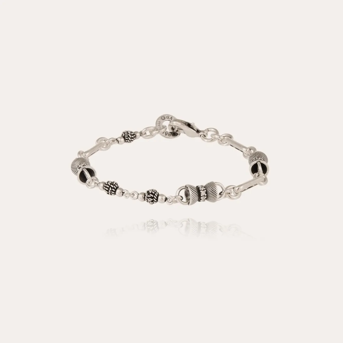 Bracelet Pompadour strass argenté