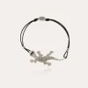 Bracelet Salamandre grand modèle argenté
