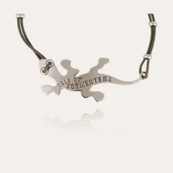 Bracelet Salamandre grand modèle argenté