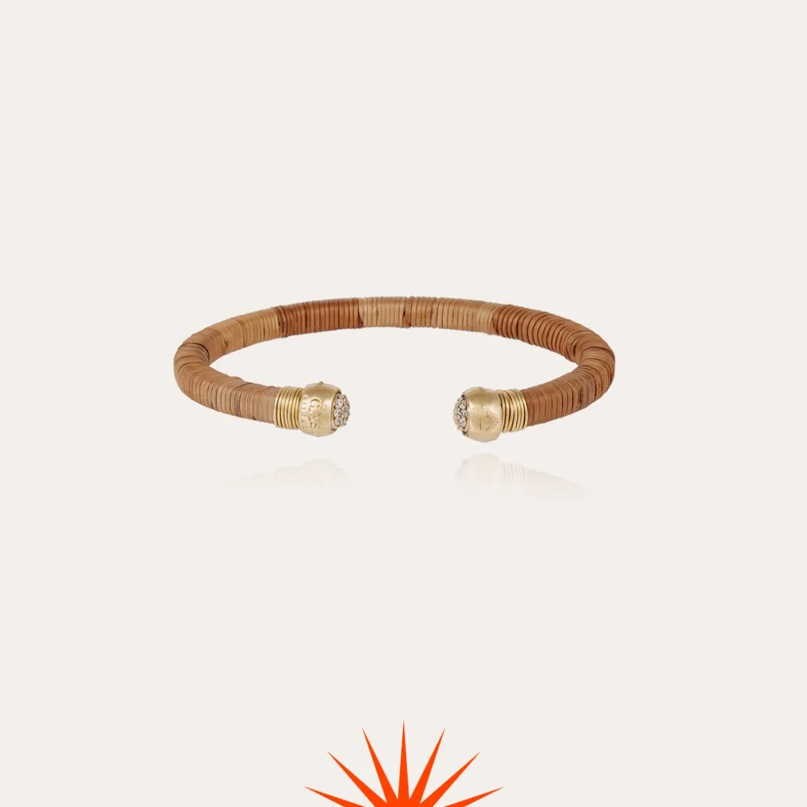Bracelet Sari strass doré - Osier - Collection 55 ans