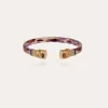 Bracelet Sarina bis acétate doré - Violet