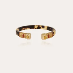 Bracelet Sarina Bis acétate doré - Cornaline