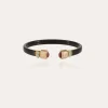 Bracelet Sarina Bis acétate doré - Noir - Cornaline