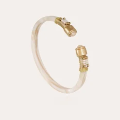 Bracelet Sarina Bis acétate doré - Ivoire