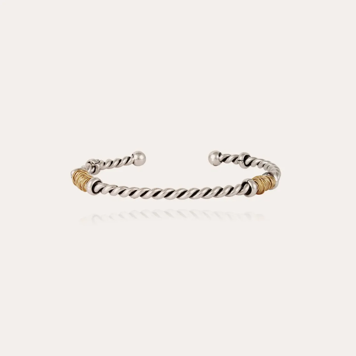 Bracelet Torsade grand modèle bicolore