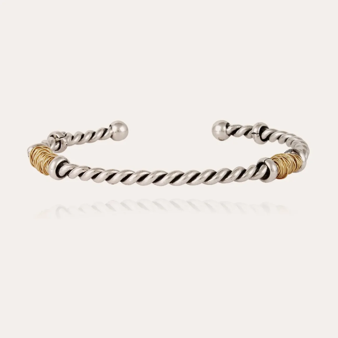 Bracelet Torsade grand modèle bicolore