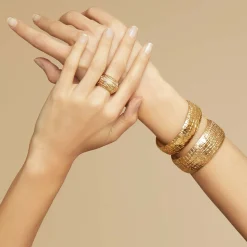 Bracelet Wild grand modèle doré