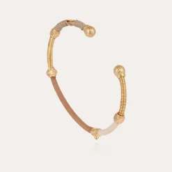 Bracelet Zanzifull jonc strass doré