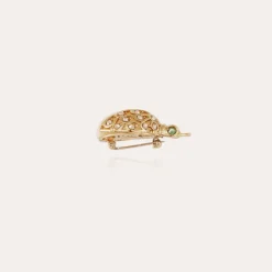 Broche Coccinelle dorée