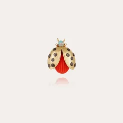 Broche Coccinelle petit modèle dorée