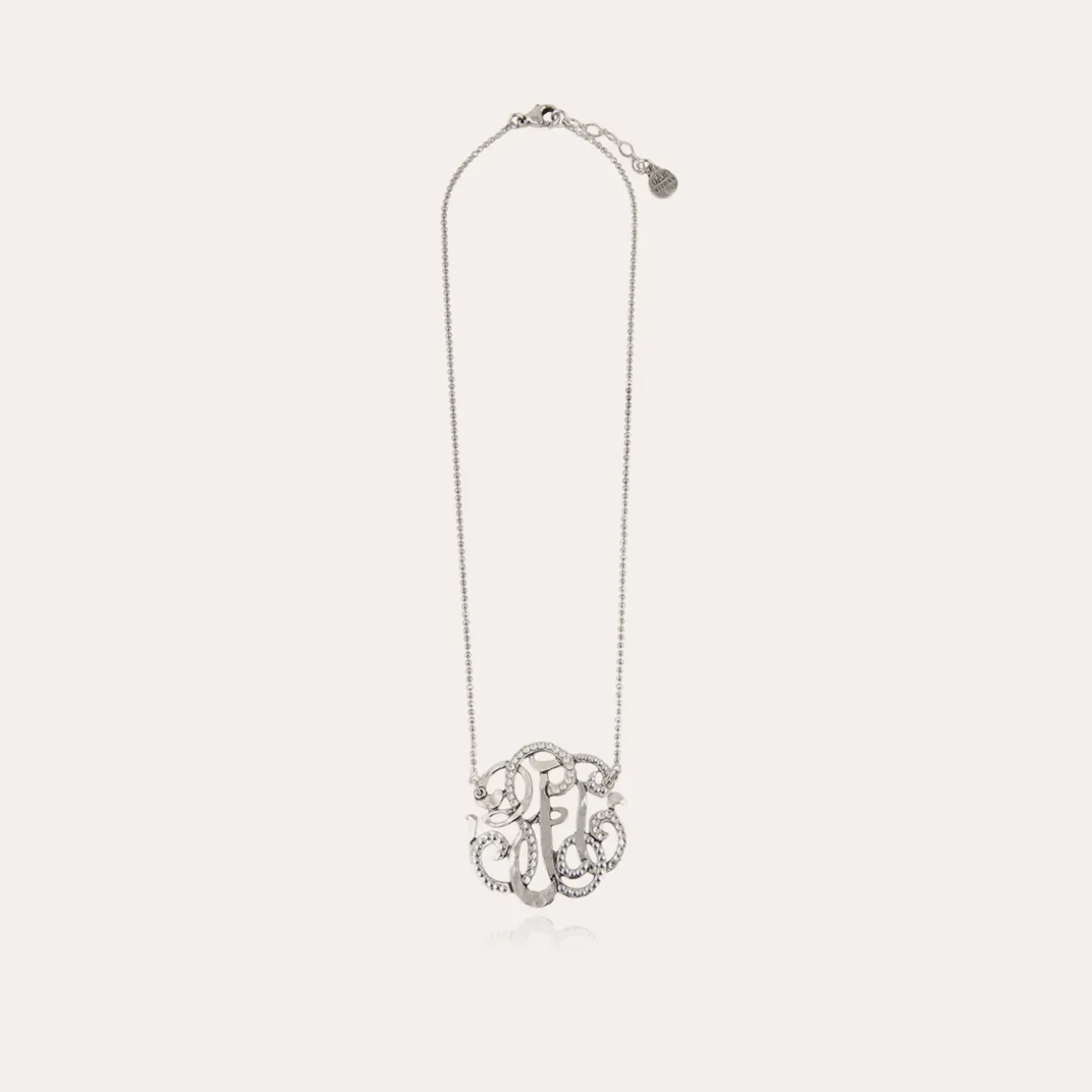Collier Arabesque grand modèle argenté