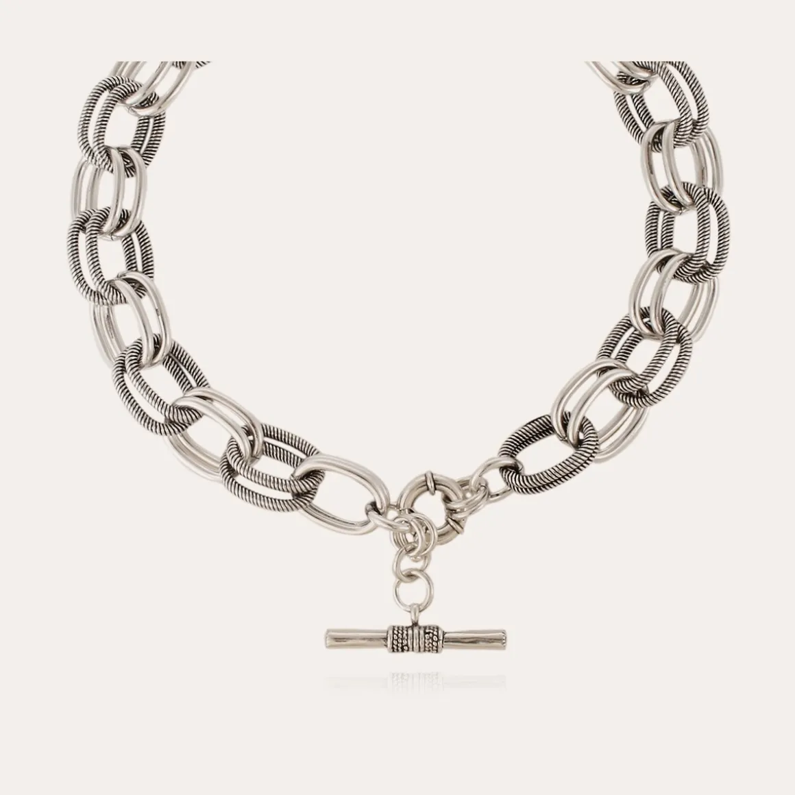 Collier Bell argenté