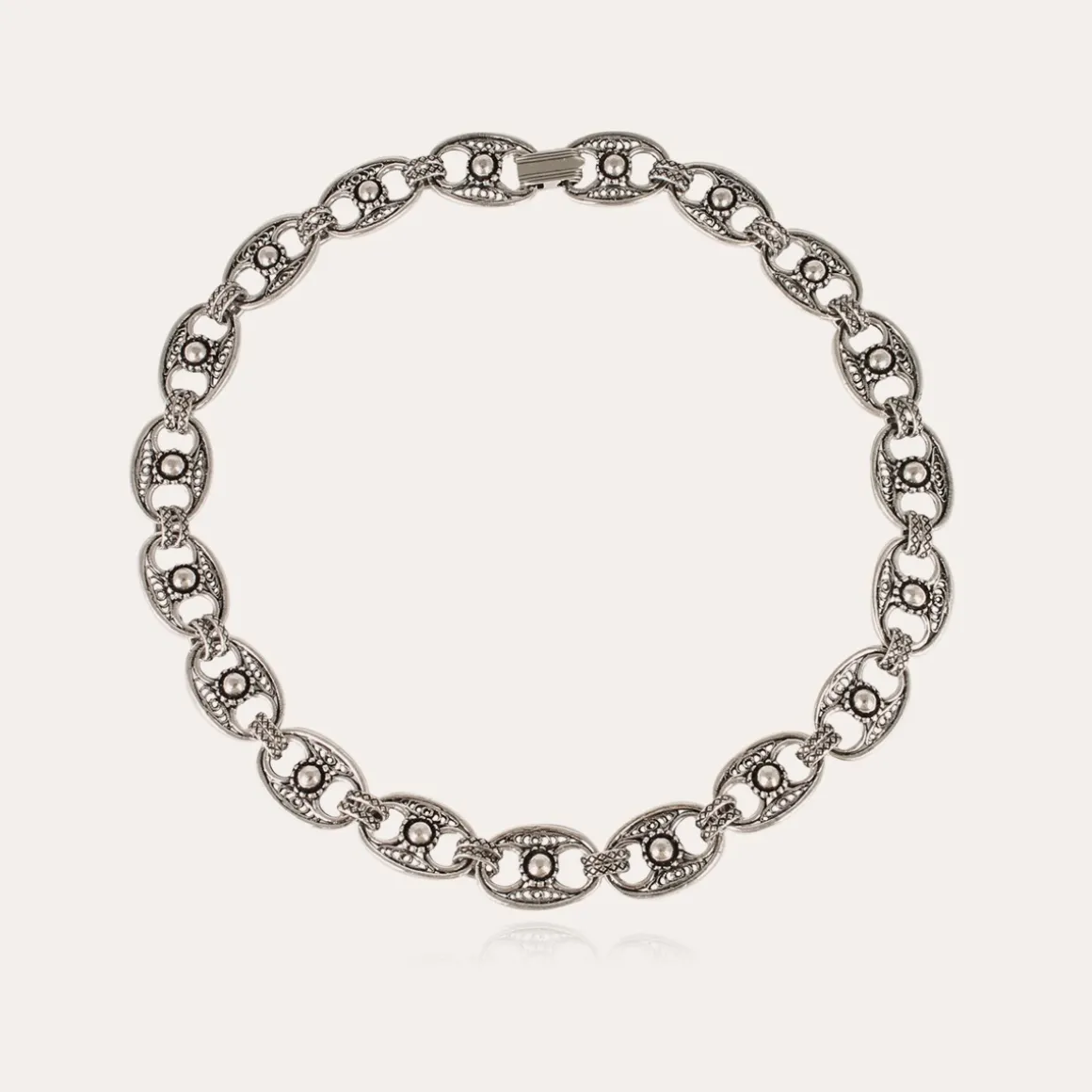 Collier Carthage argenté