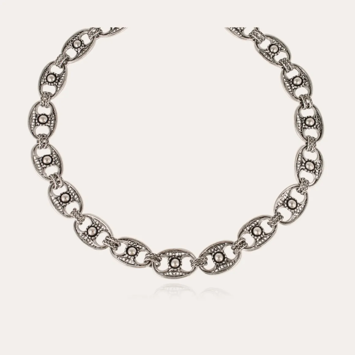 Collier Carthage argenté
