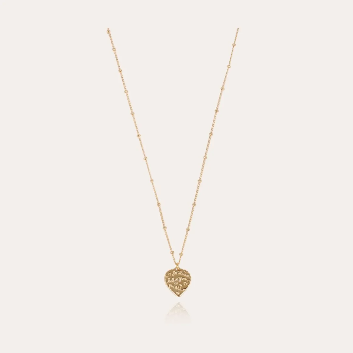 Collier Coeur doré