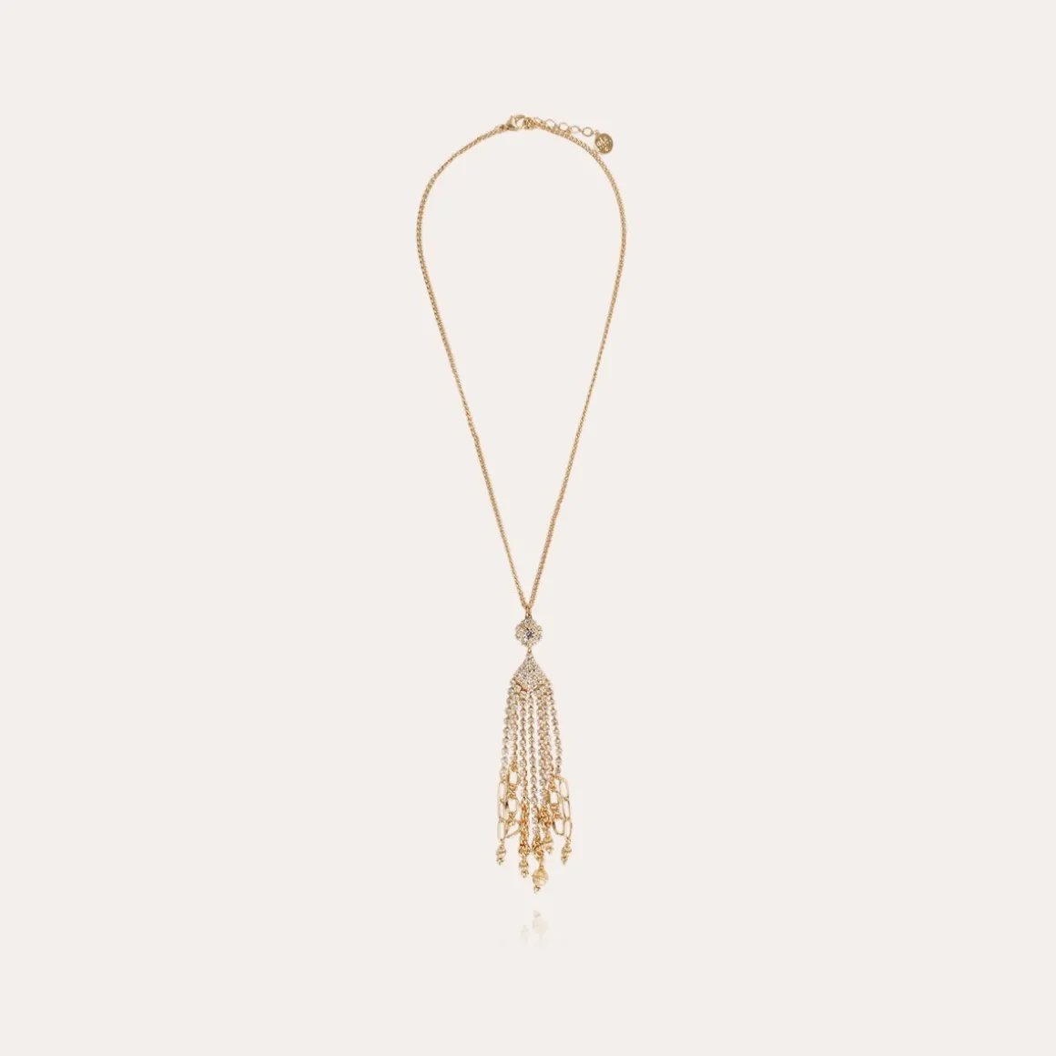 Collier Grace strass doré