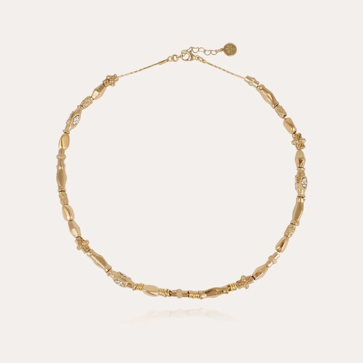 Collier Kali strass doré