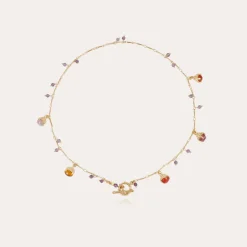 Collier Lucce Serti doré