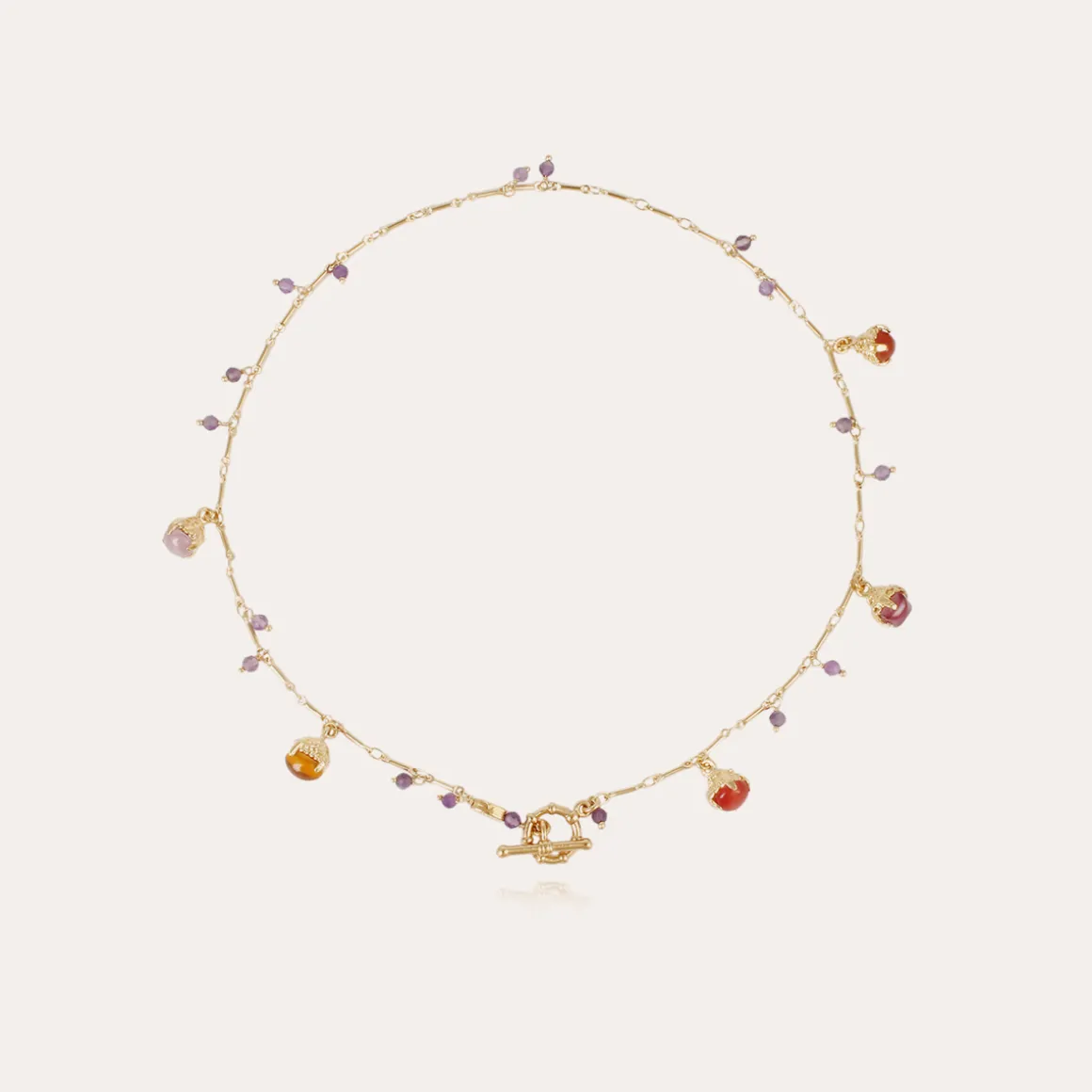 Collier Lucce Serti doré