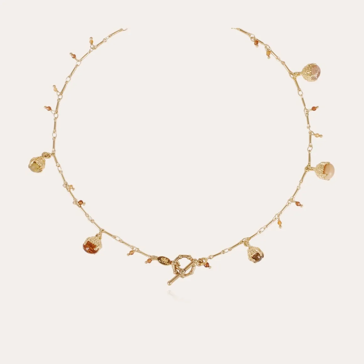 Collier Lucce Serti doré