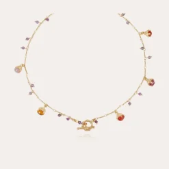 Collier Lucce Serti doré