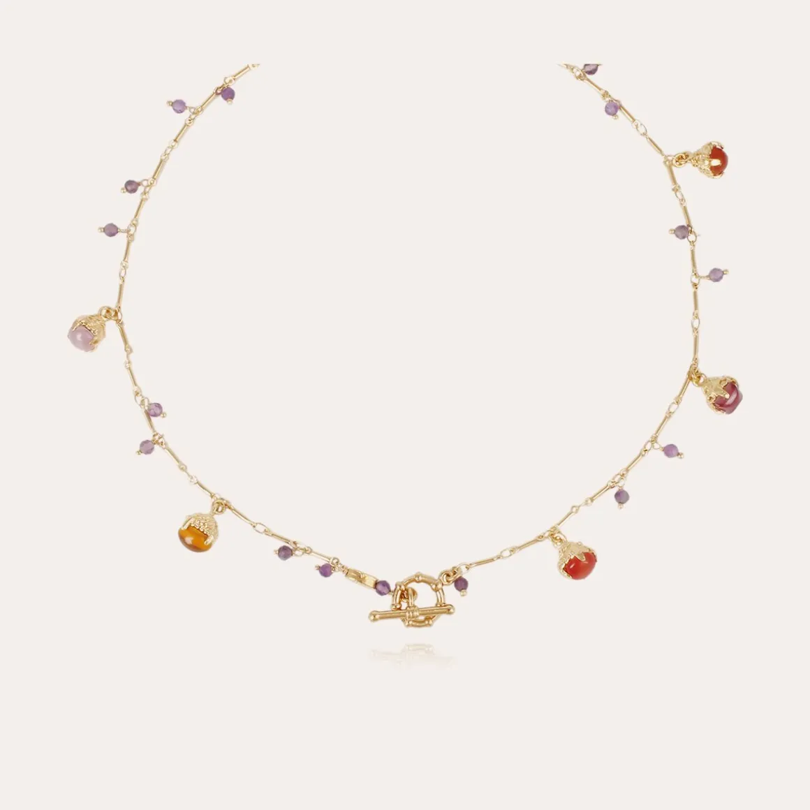 Collier Lucce Serti doré