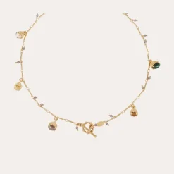 Collier Lucce Serti doré