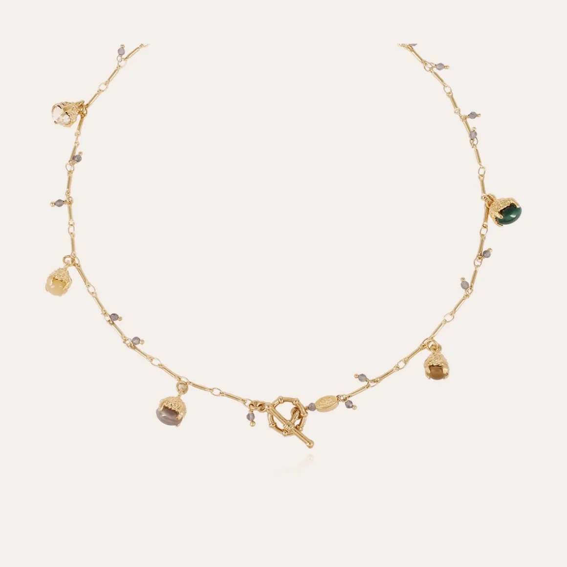 Collier Lucce Serti doré