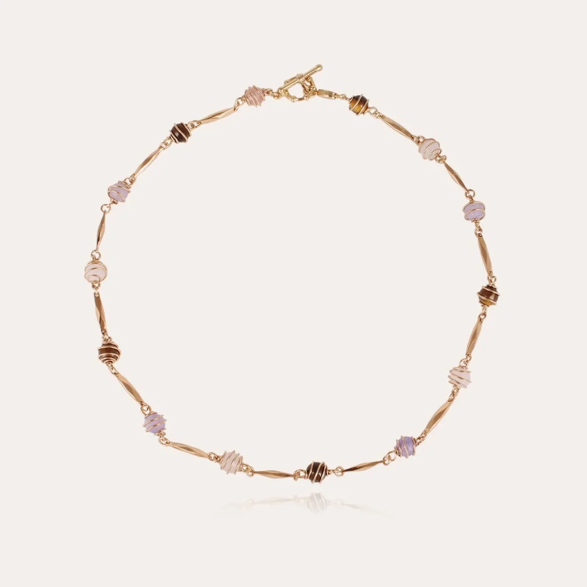 Collier Perla Serti doré