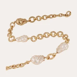 Collier Rainbow Biwa Bis doré