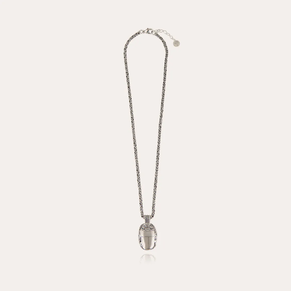 Collier Scarabée argenté