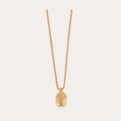 Collier Scarabée doré