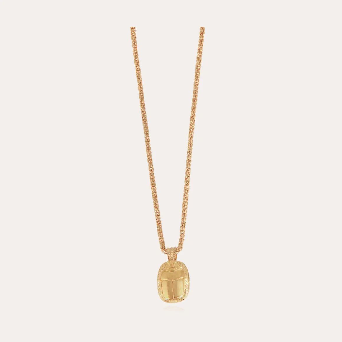 Collier Scarabée doré