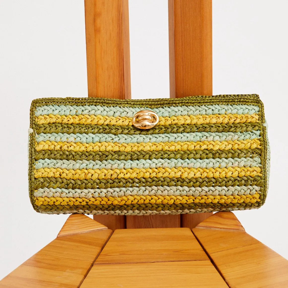 Pochette Uptown raphia