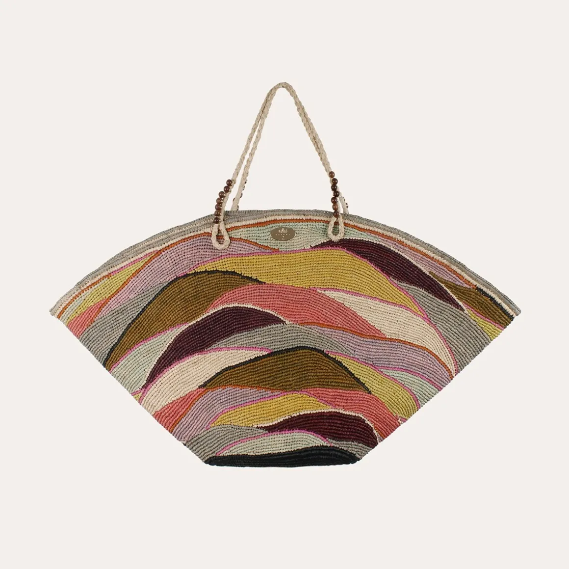 Sac panier Vague XL raphia